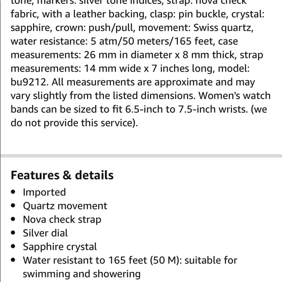 Burberry Nova Check BU9212 - Picture 8 of 8